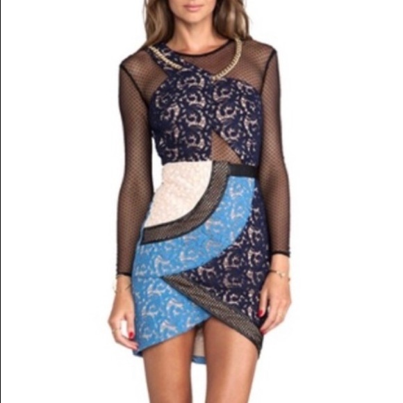 Self Portrait Asymmetrical Petal dress SOLD OUT - Picture 1 of 7